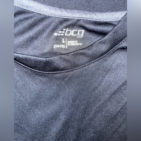 BCG boys long sleeve black athletic compression shirt size large (14-16) - Picture 3 of 3